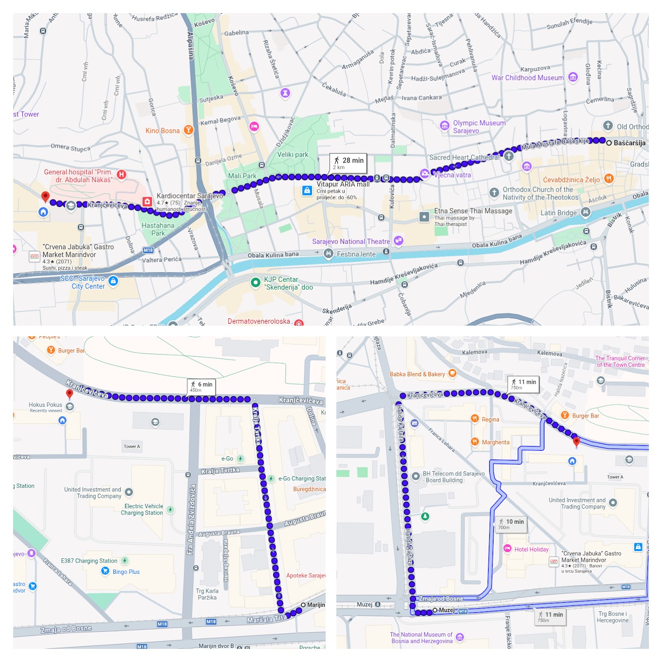 Urban Dvor location in Sarajevo